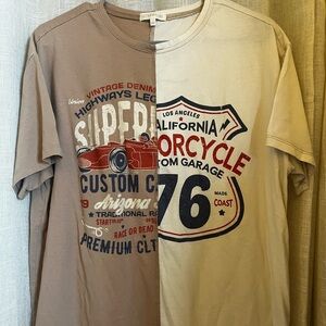 split-dye motorcycle tee